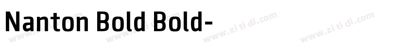 Nanton Bold Bold字体转换